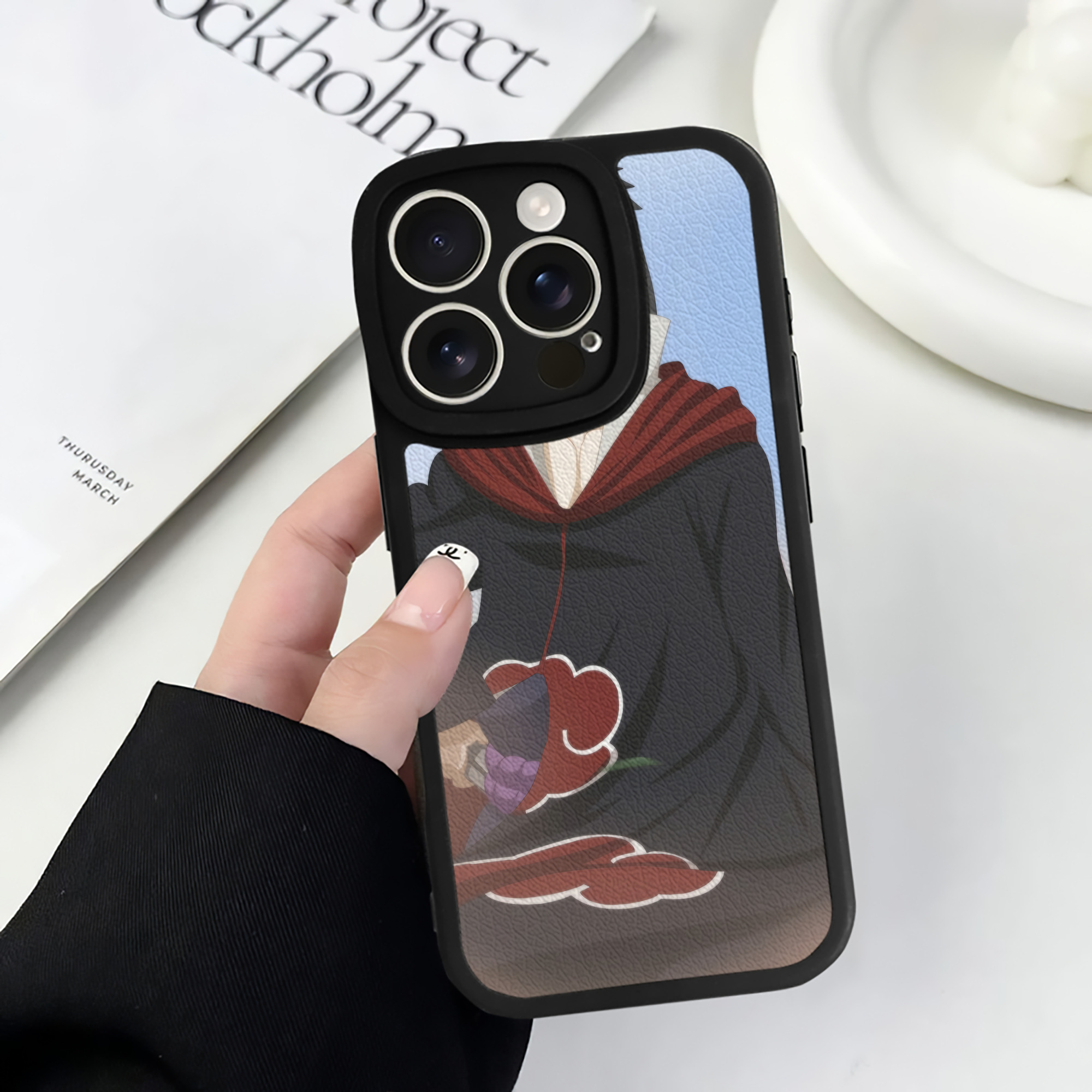（画像用） NARUTO -ナルト- NARUTO -ナルト- 疾風伝 【iPhone 16シリーズ対応】シリコンスマホケース（レザー調） 材質：シリコン